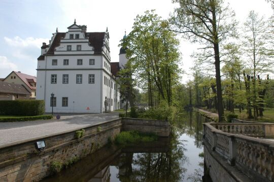 Ansicht von Rittergut, Schloss und Barockgarten in Zabeltitz