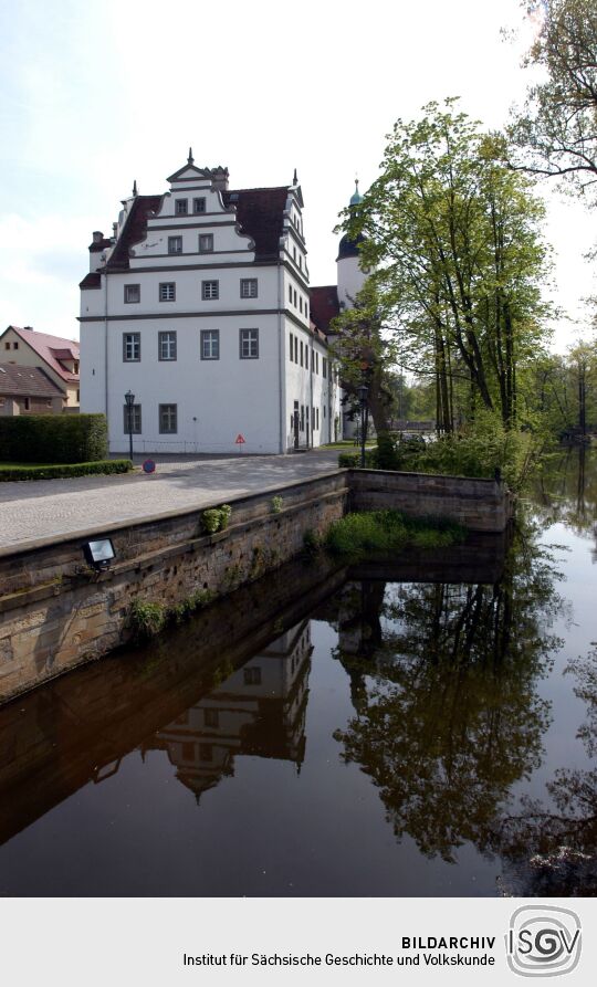 Ansicht von Rittergut, Schloss und Barockgarten in Zabeltitz