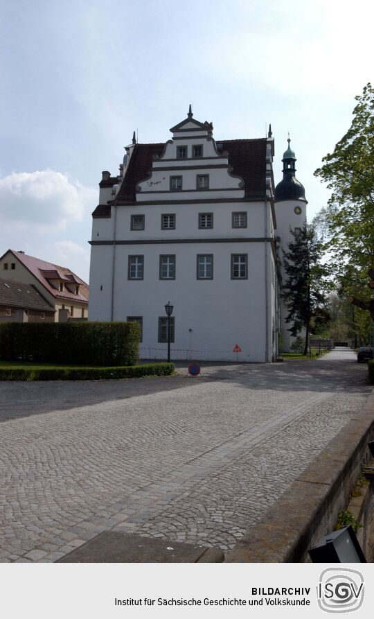 Ansicht von Rittergut, Schloss und Barockgarten in Zabeltitz