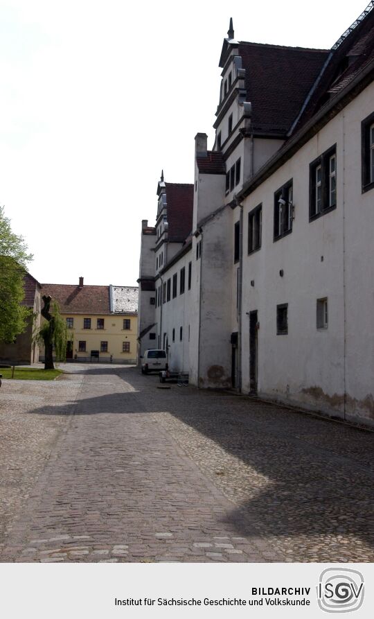 Ansicht von Rittergut, Schloss und Barockgarten in Zabeltitz