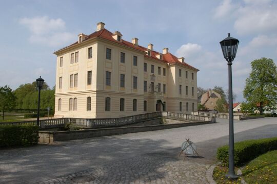 Ansicht von Rittergut, Schloss und Barockgarten in Zabeltitz