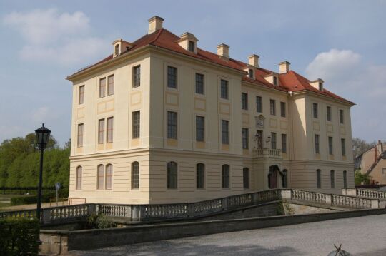 Ansicht von Rittergut, Schloss und Barockgarten in Zabeltitz