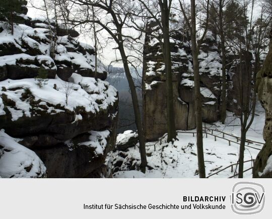 Landschaftsansicht in der Sächsischen Schweiz