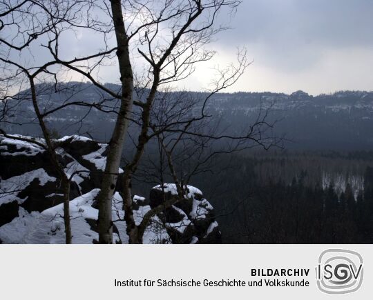 Landschaftsansicht in der Sächsischen Schweiz