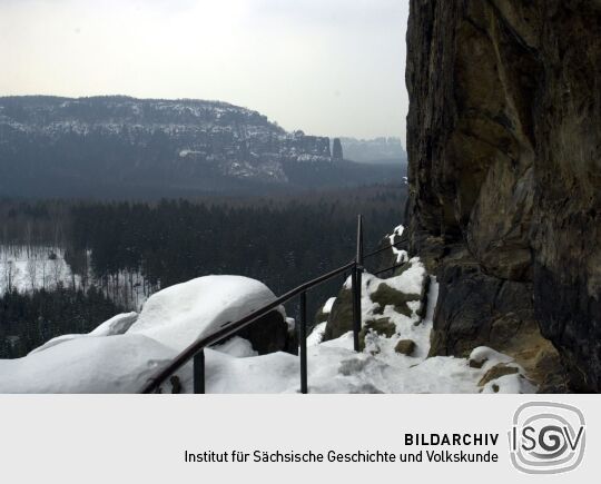 Landschaftsansicht in der Sächsischen Schweiz