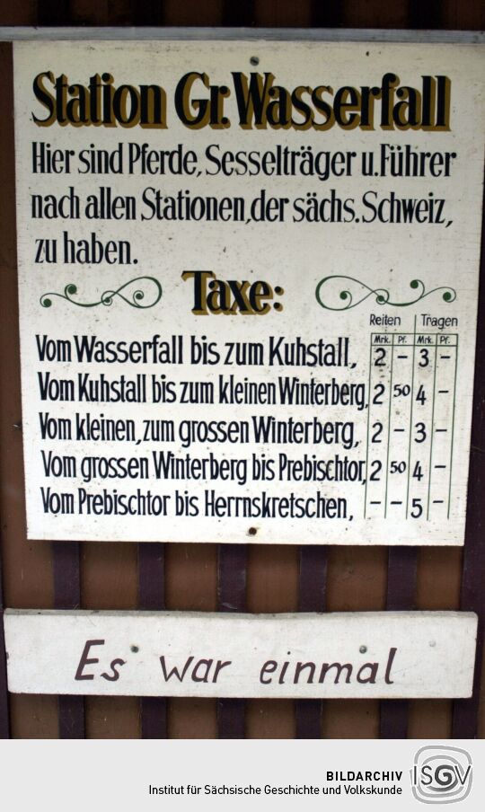 Landschaftsansicht in der Sächsischen Schweiz