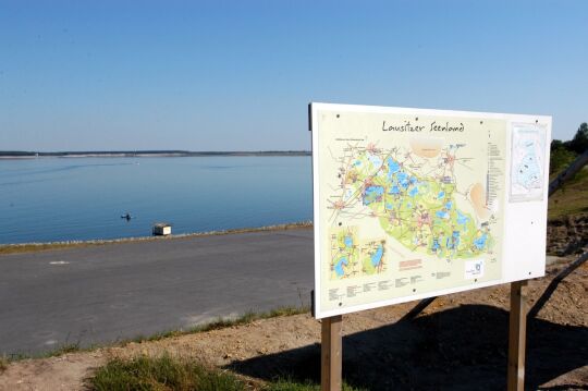 Landschaftsansicht am Geierswalder See