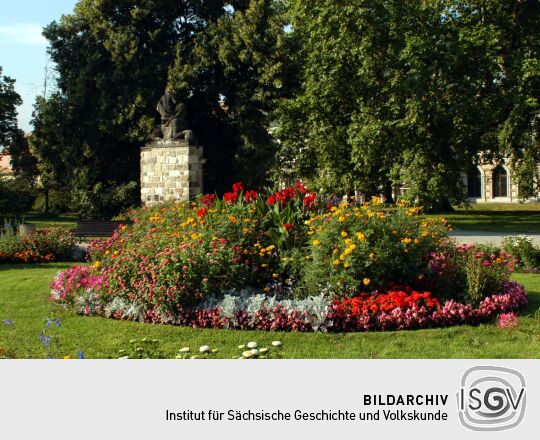 Ansicht von Blumenarrangements- und Pflanzungen