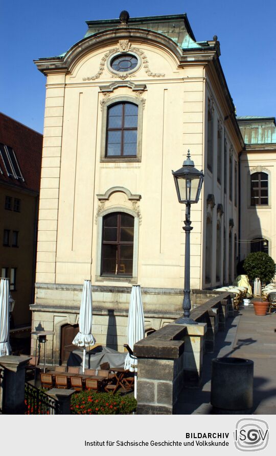 Ostfassade der Sekundogenitur an der Brühlschen Terrasse