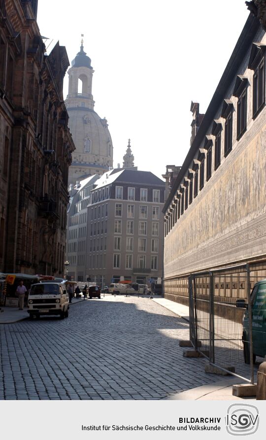 Ansicht der Altstadt in Dresden