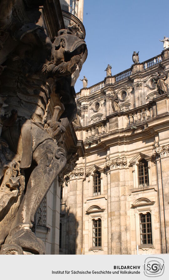 Ansicht der Altstadt in Dresden