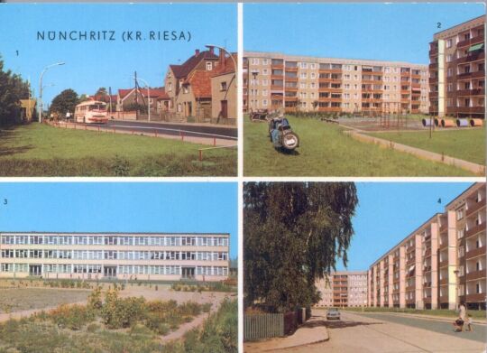 Postkarte: Nünchritz, Kr. Riesa