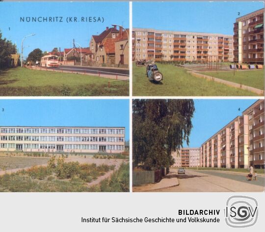 Postkarte: Nünchritz, Kr. Riesa