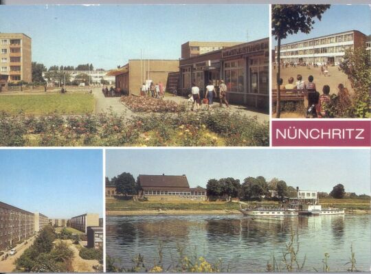 Postkarte: Nünchritz, Kr. Riesa,