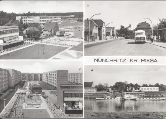 Postkarte: Nünchritz, Kr. Riesa