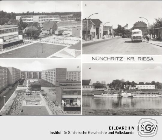 Postkarte: Nünchritz, Kr. Riesa