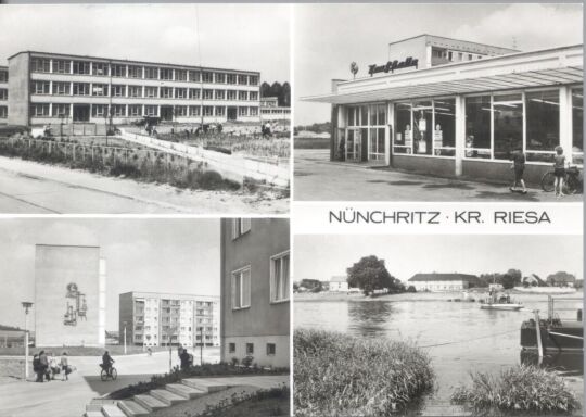 Postkarte: Nünchritz, Kr. Riesa