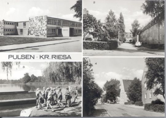 Postkarte: Pulsen, Kr. Riesa