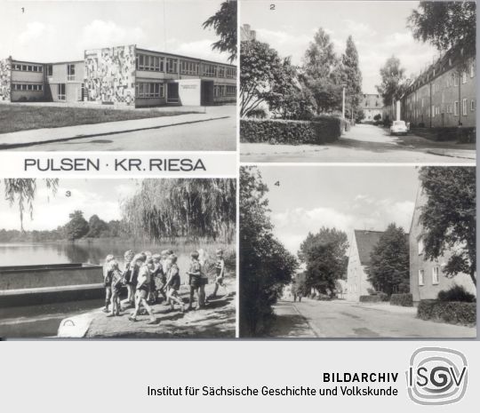 Postkarte: Pulsen, Kr. Riesa