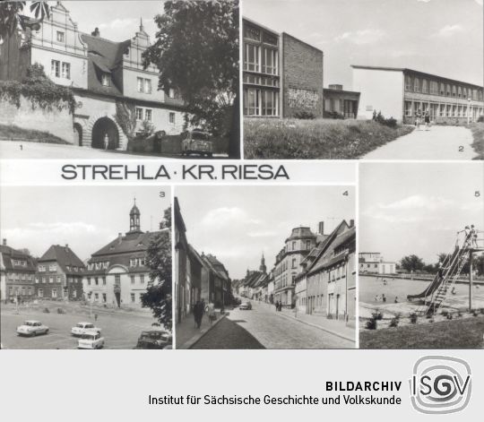 Postkarte: Strehla Kr. Riesa