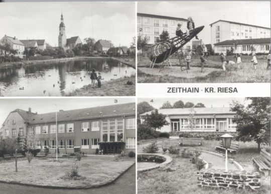 Postkarte: Zeithain, Kr. Riesa