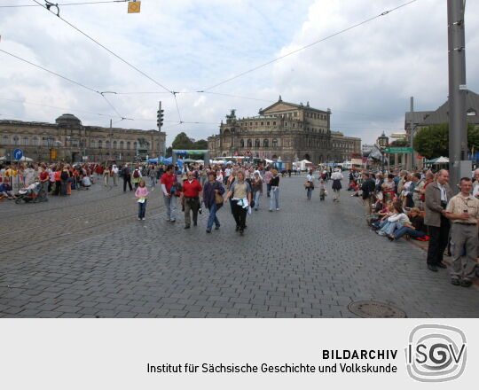 Festumzug zur 800-Jahr-Feier in Dresden