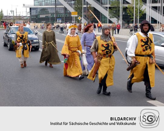 Festumzug zur 800-Jahr-Feier in Dresden
