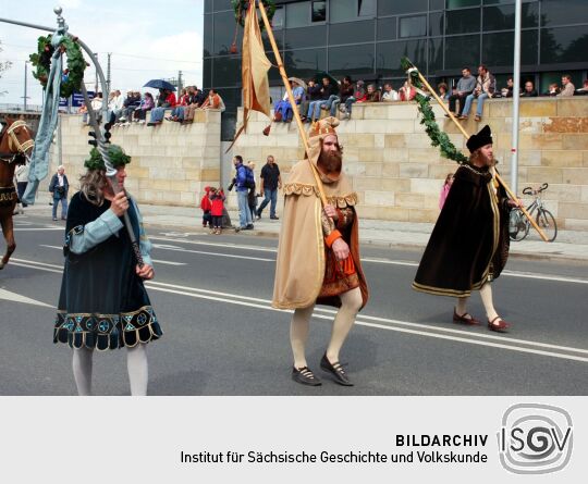 Festumzug zur 800-Jahr-Feier in Dresden