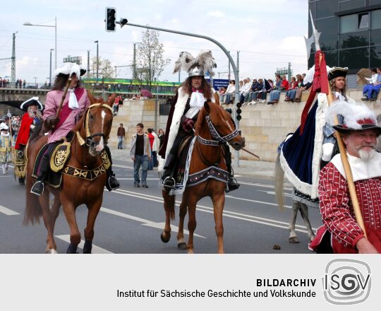 Festumzug zur 800-Jahr-Feier in Dresden