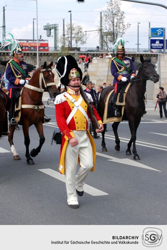 Festumzug zur 800-Jahr-Feier in Dresden