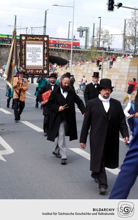 Festumzug zur 800-Jahr-Feier in Dresden