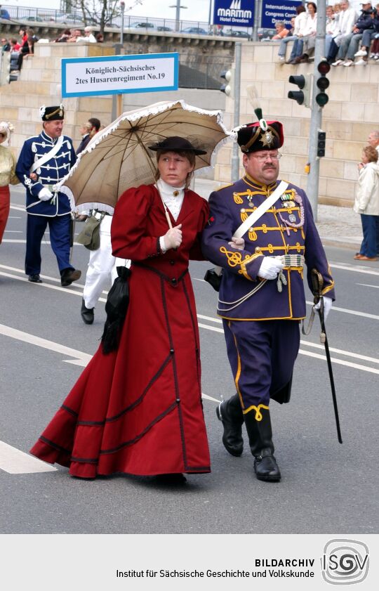 Festumzug zur 800-Jahr-Feier in Dresden