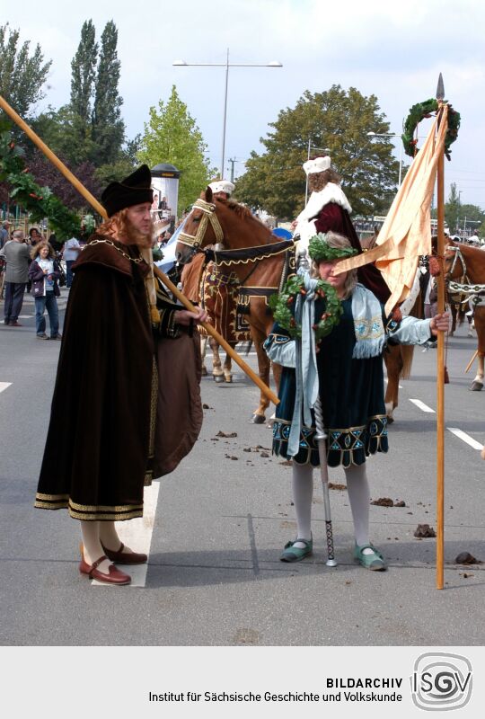Festumzug zur 800-Jahr-Feier in Dresden