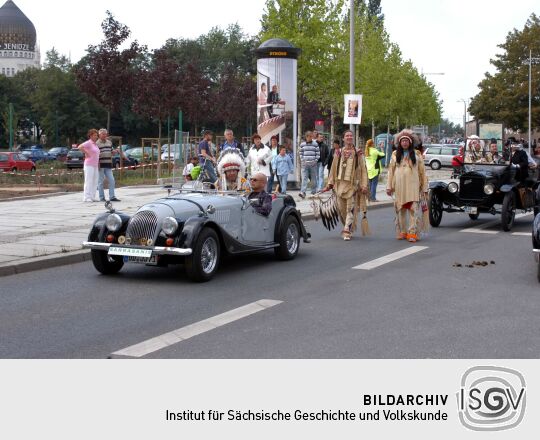 Festumzug zur 800-Jahr-Feier in Dresden