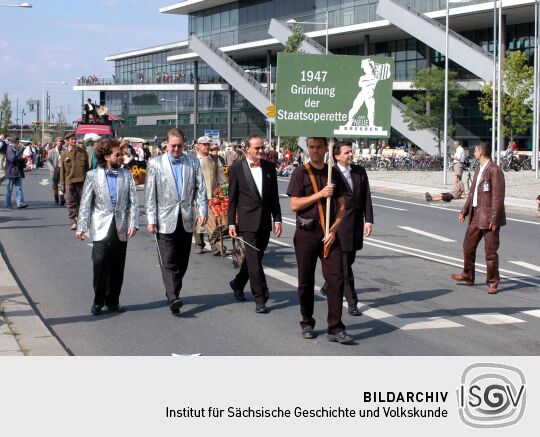 Festumzug zur 800-Jahr-Feier in Dresden