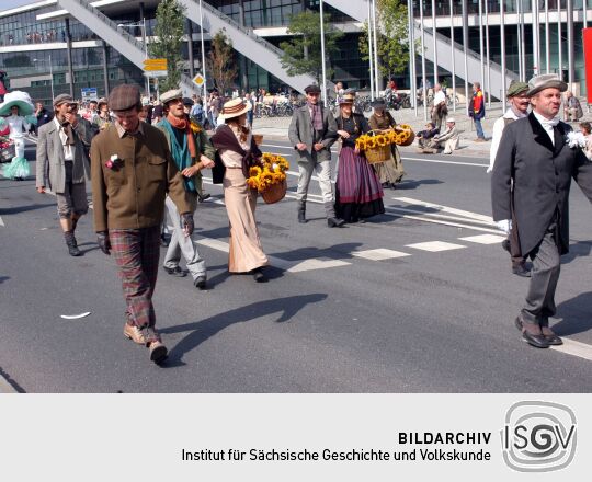 Festumzug zur 800-Jahr-Feier in Dresden