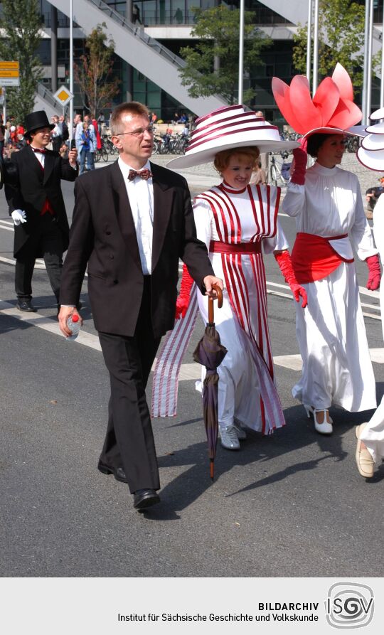 Festumzug zur 800-Jahr-Feier in Dresden