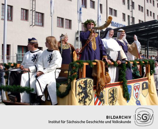 Festumzug zur 800-Jahr-Feier in Dresden