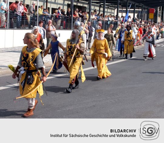 Festumzug zur 800-Jahr-Feier in Dresden