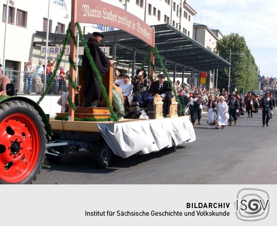 Festumzug zur 800-Jahr-Feier in Dresden