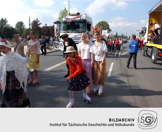 Festumzug zur 800-Jahr-Feier in Dresden
