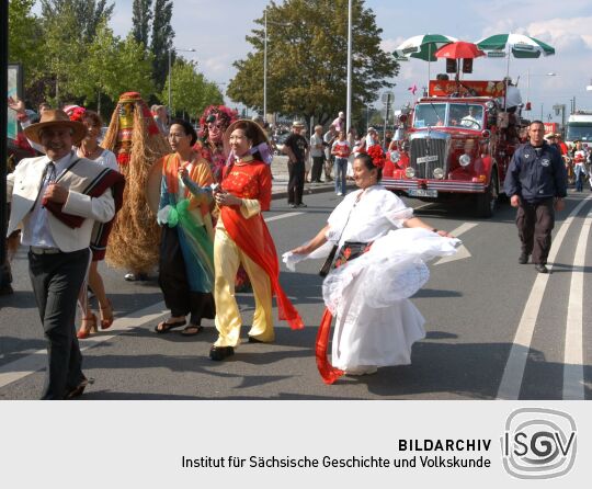 Festumzug zur 800-Jahr-Feier in Dresden