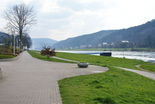 Landschaftsansicht der Elbe