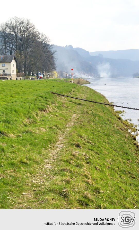 Landschaftsansicht der Elbe