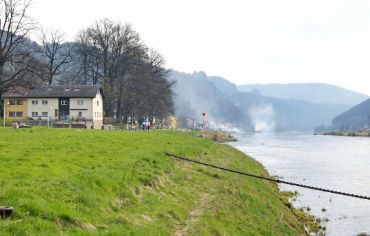 Landschaftsansicht der Elbe