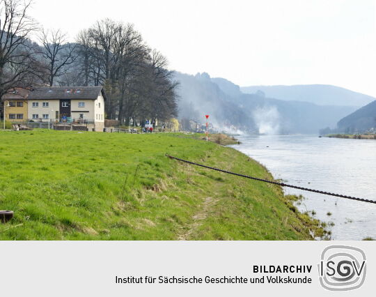 Landschaftsansicht der Elbe