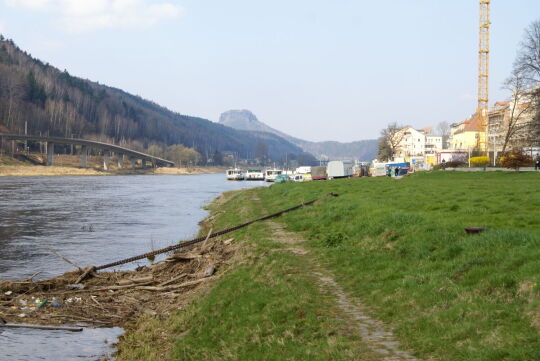 Landschaftsansicht der Elbe