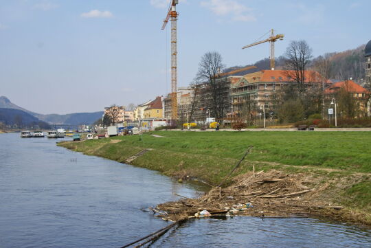 Landschaftsansicht der Elbe