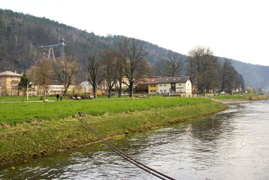 Landschaftsansicht der Elbe