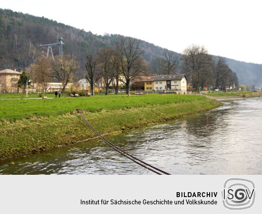 Landschaftsansicht der Elbe